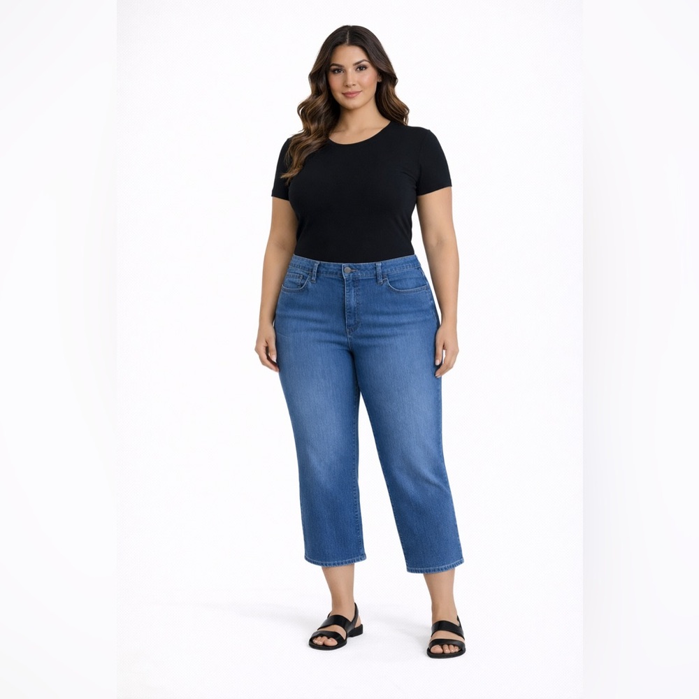 Lee Women's Blue Capri Jeans